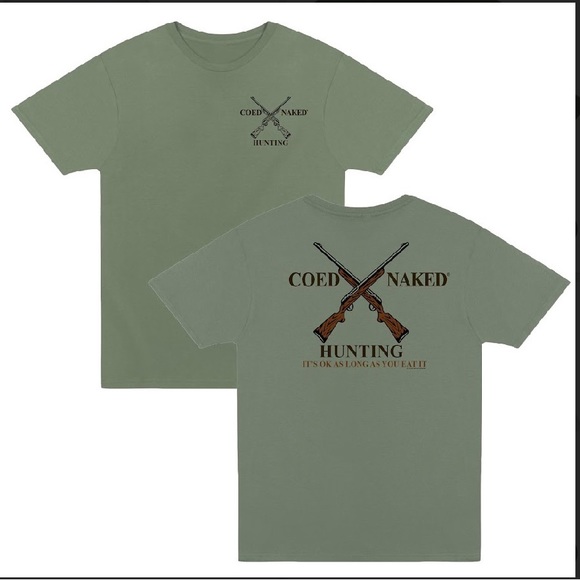 Coed Naked Hunting Men’s T-Shirt New - Picture 1 of 1